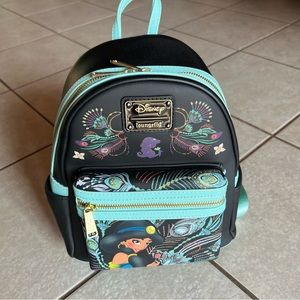 Disney Princess Jasmine Peacock Loungefly mini backpack